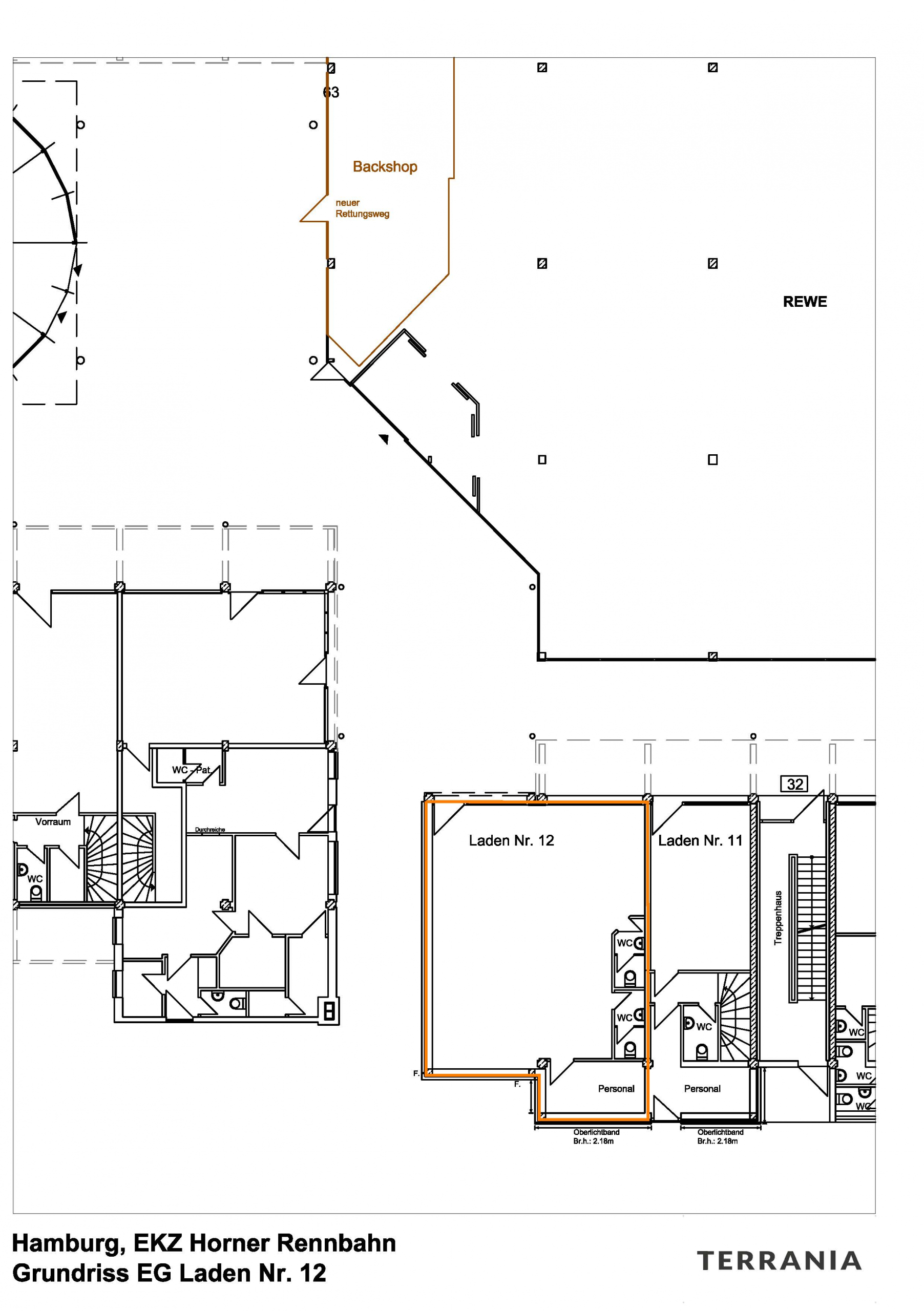 Direkt vom Eigentümer: geräumige & helle Ladenfläche mit beeindruckender Fensterfront - Grundriss EG 2025 0319 Laden Nr. 12
