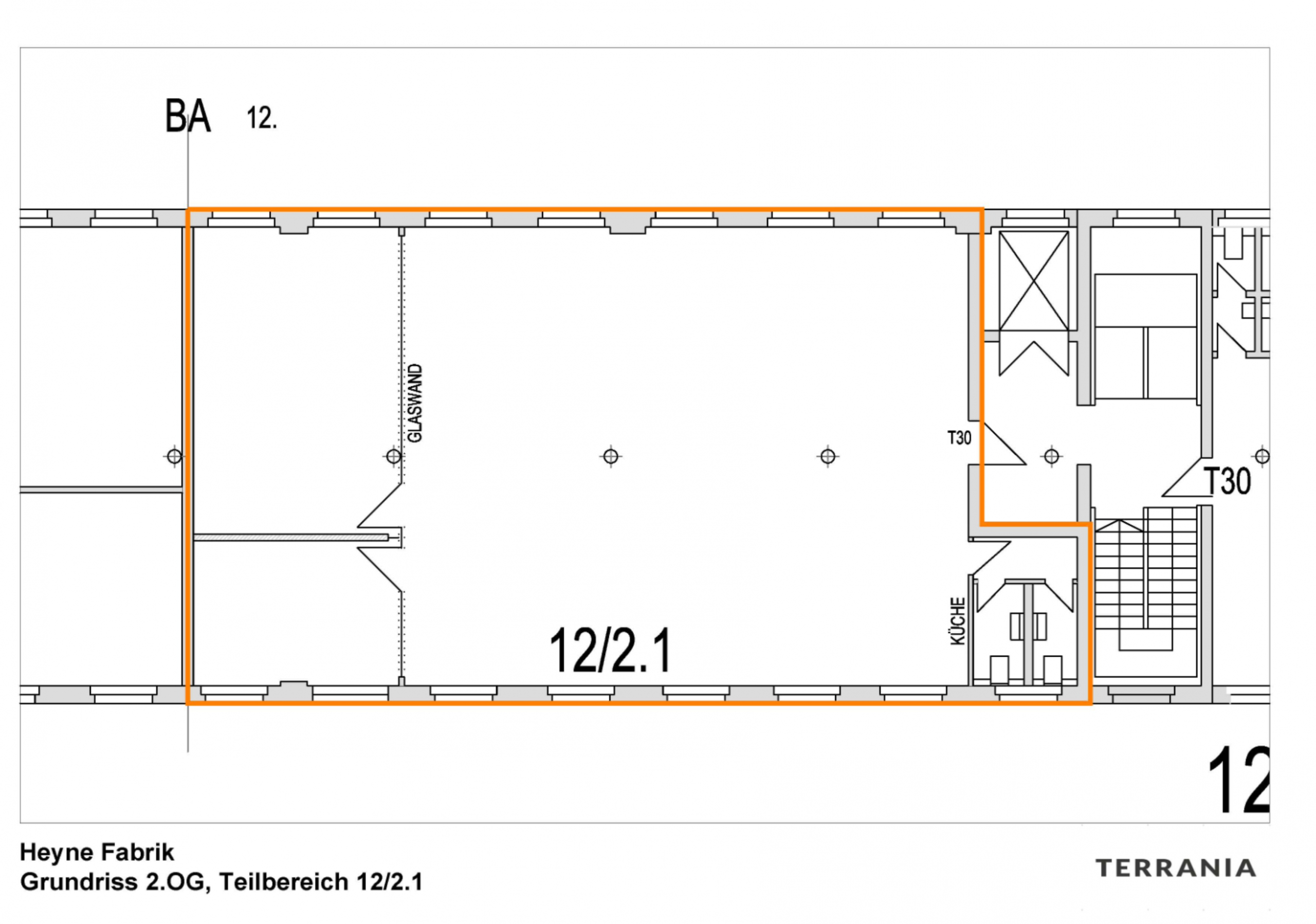 Direkt vom Eigentümer: traumhaft helles Loft mit Industriecharme - 2025.0909 Gesamtgrundriss 2.OG 12-2.1