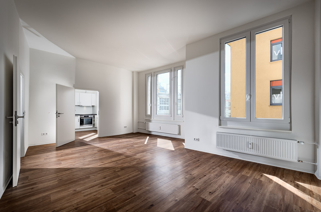 Direkt vom Eigentümer: Moderne 2-Zimmer-Wohnung mit Einbauküche und hohen Decken! - Innenansicht
