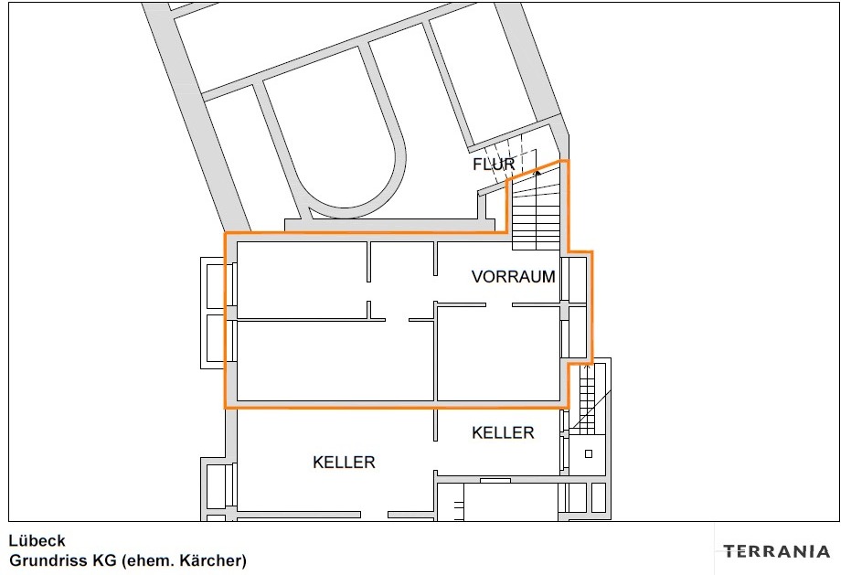 Direkt vom Eigentümer: Ladenfläche in Premiumlage zwischen Autobahn und Innenstadt! - Lübeck - Grundriss KG