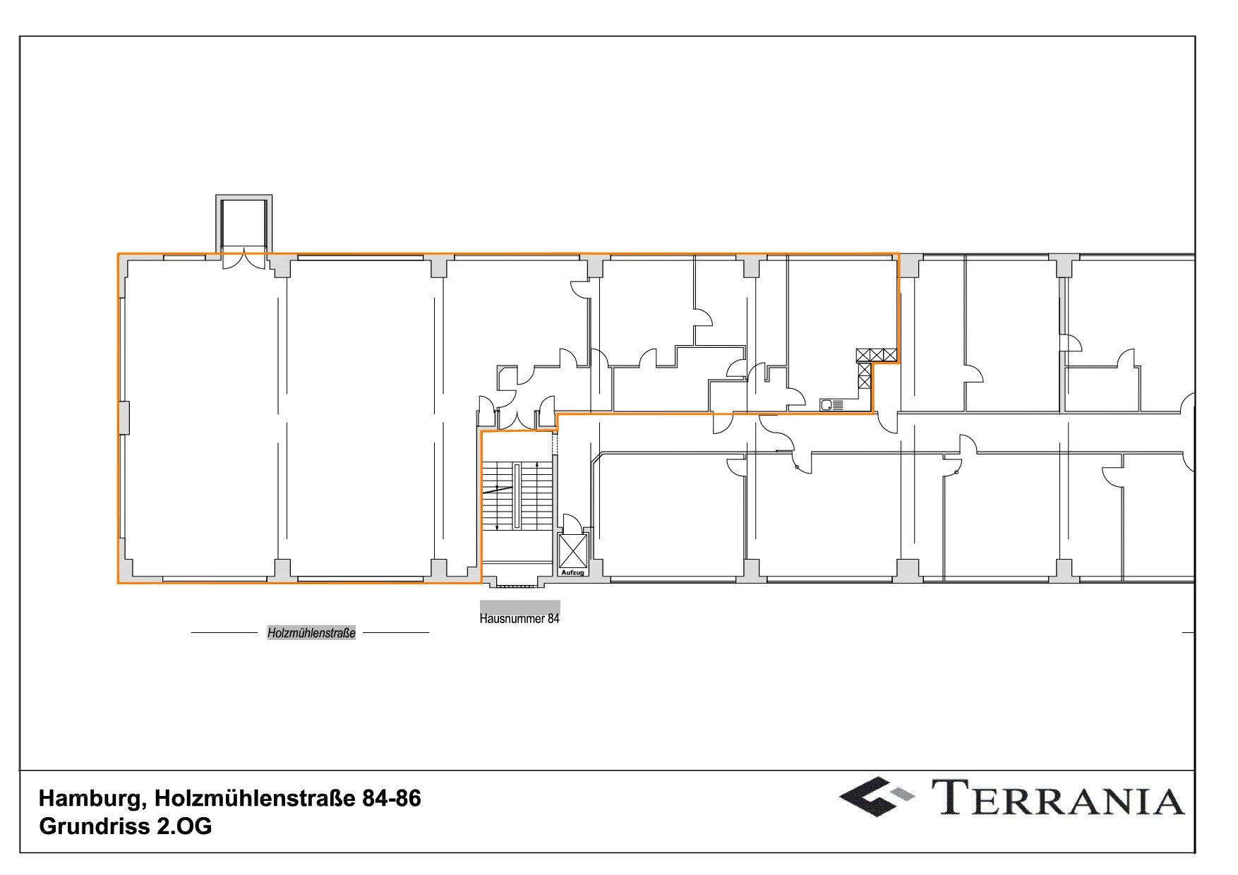 Direkt vom Eigentümer: Loftfläche! Neuausbau im Fritz-Höger-Backsteinbau - Holzmuehlenstr 84 2OG links 429,93 m²